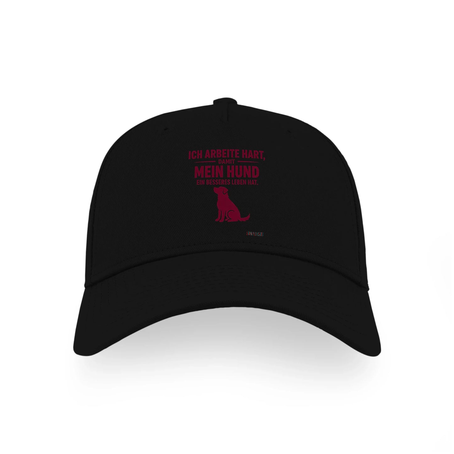 Ich arbeite hart Hunde-Cap, Schwarz - SupremX-Eagle
