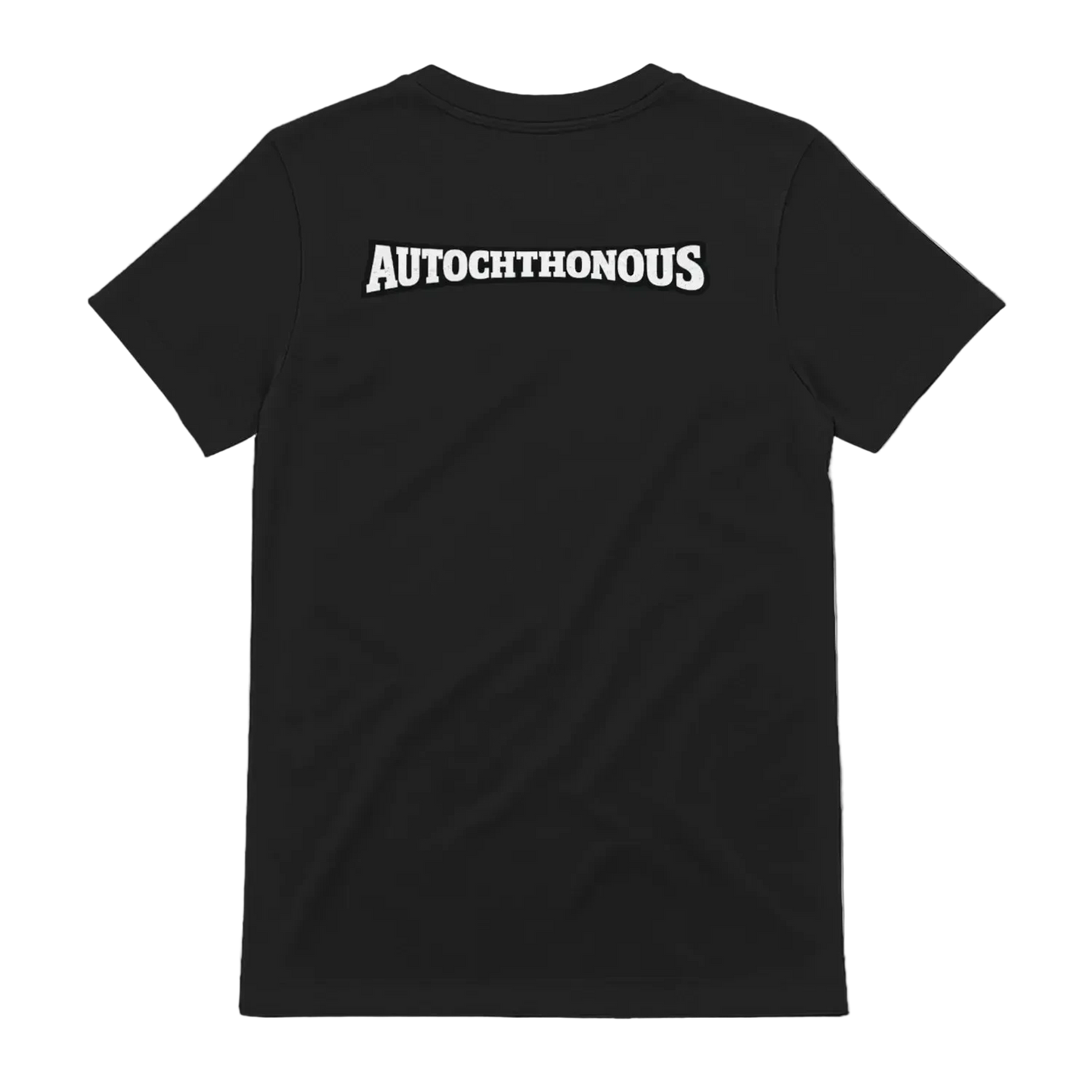 Autochthonous t-shirt, Black, back view - SupremX-Eagle