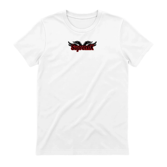Albanian History Lecture Warning t-shirt, White, back view - SupremX-Eagle