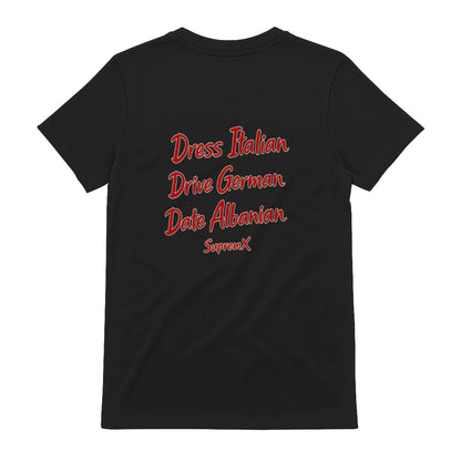 Dress Italian Drive German Date Albanian t-shirt, Black - SupremX-Eagle