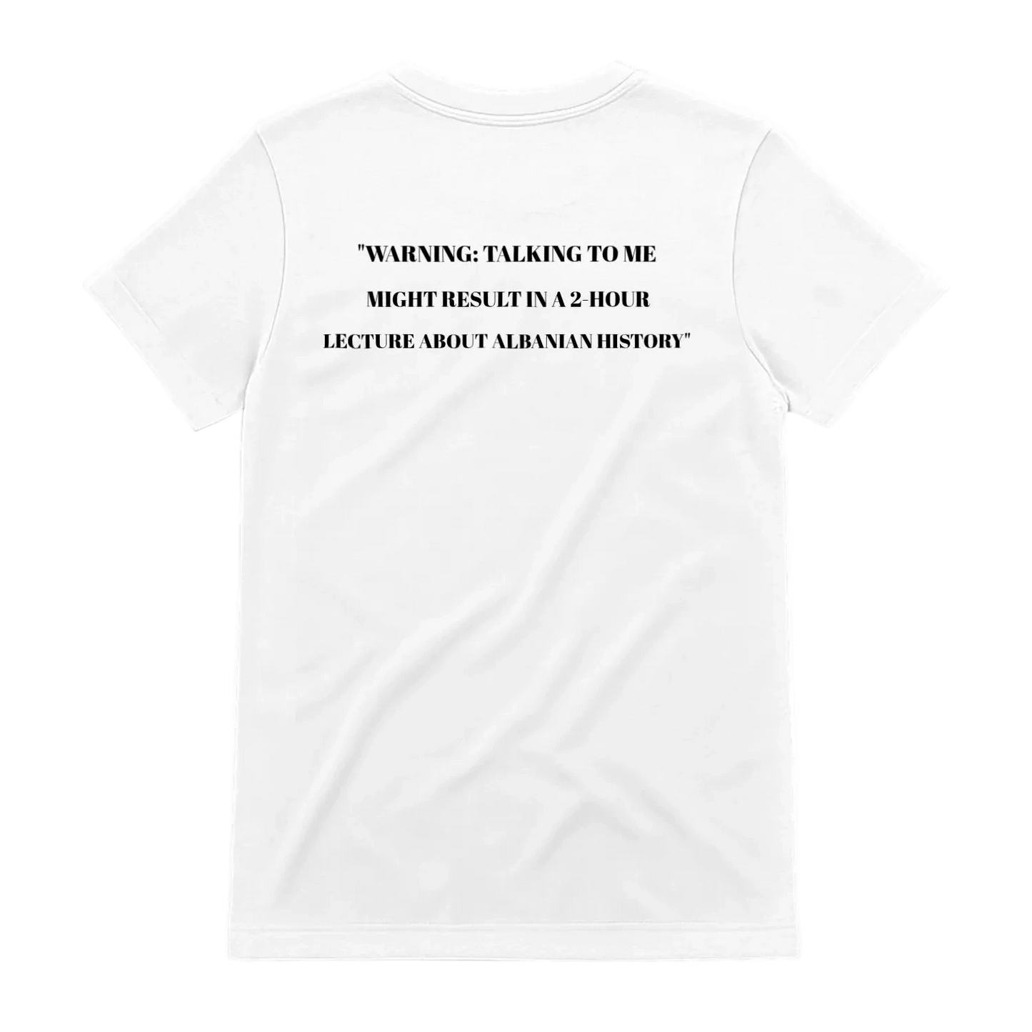 Albanian History Lecture Warning t-shirt, White - SupremX-Eagle