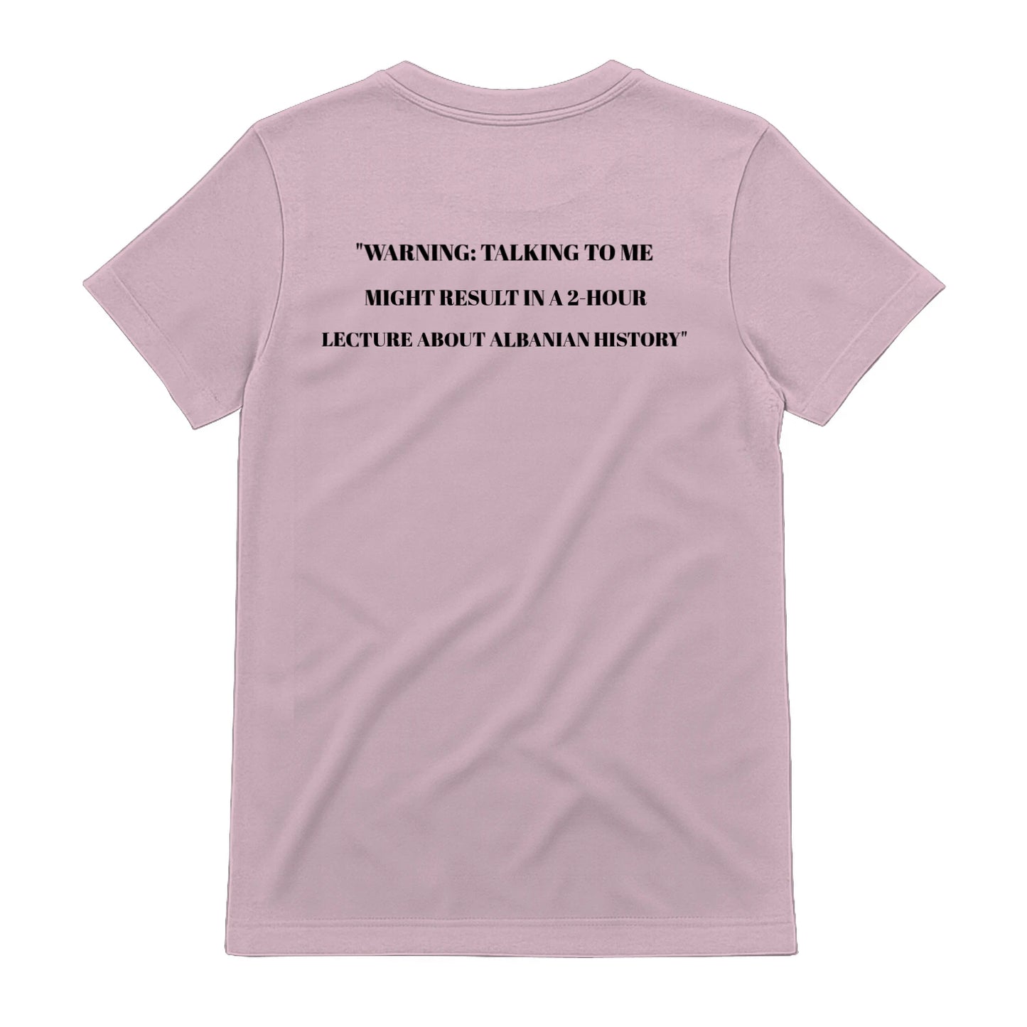 Albanian History Lecture Warning t-shirt, Light Pink - SupremX-Eagle