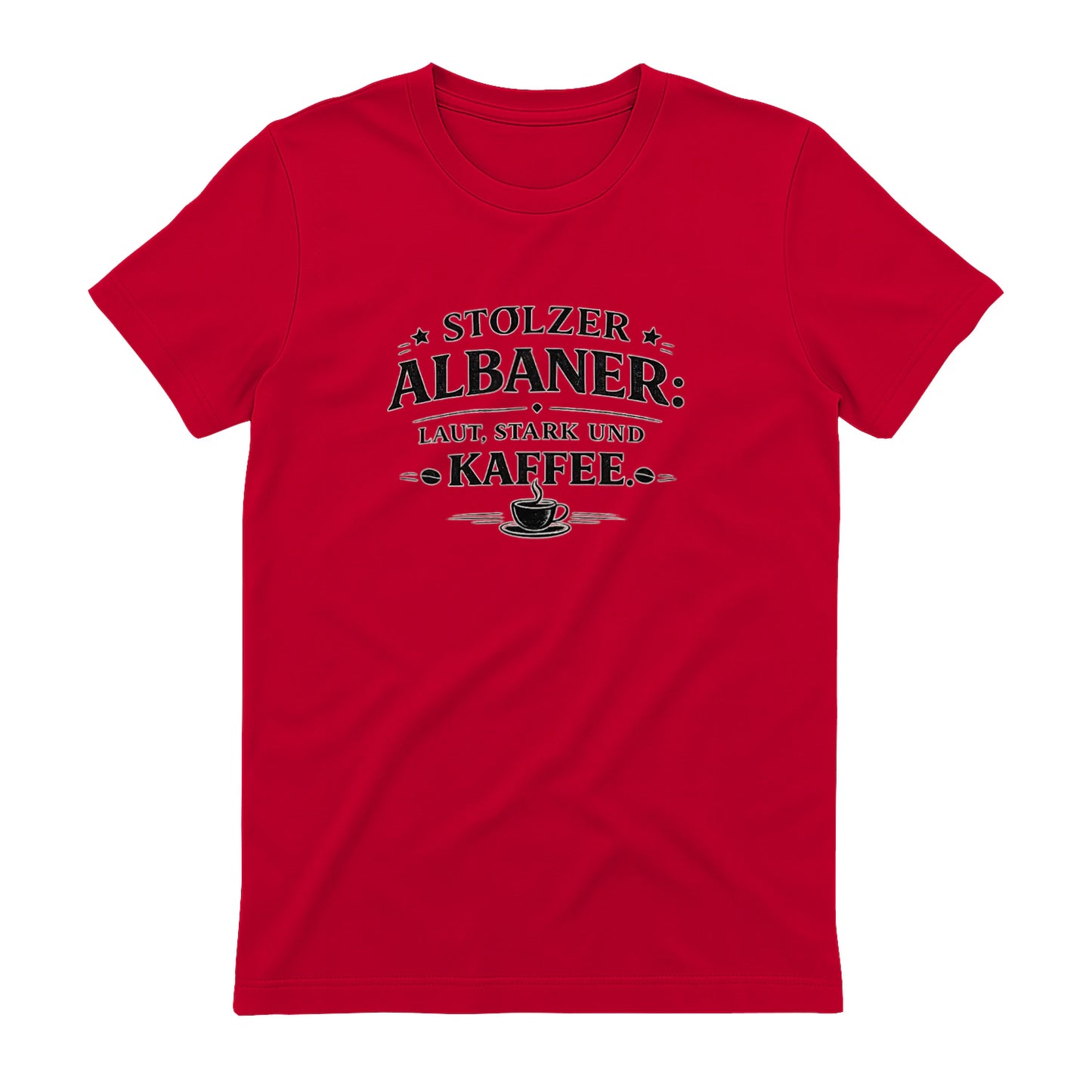 Stolzer Albaner T-Shirt, Rot - SupremX-Eagle