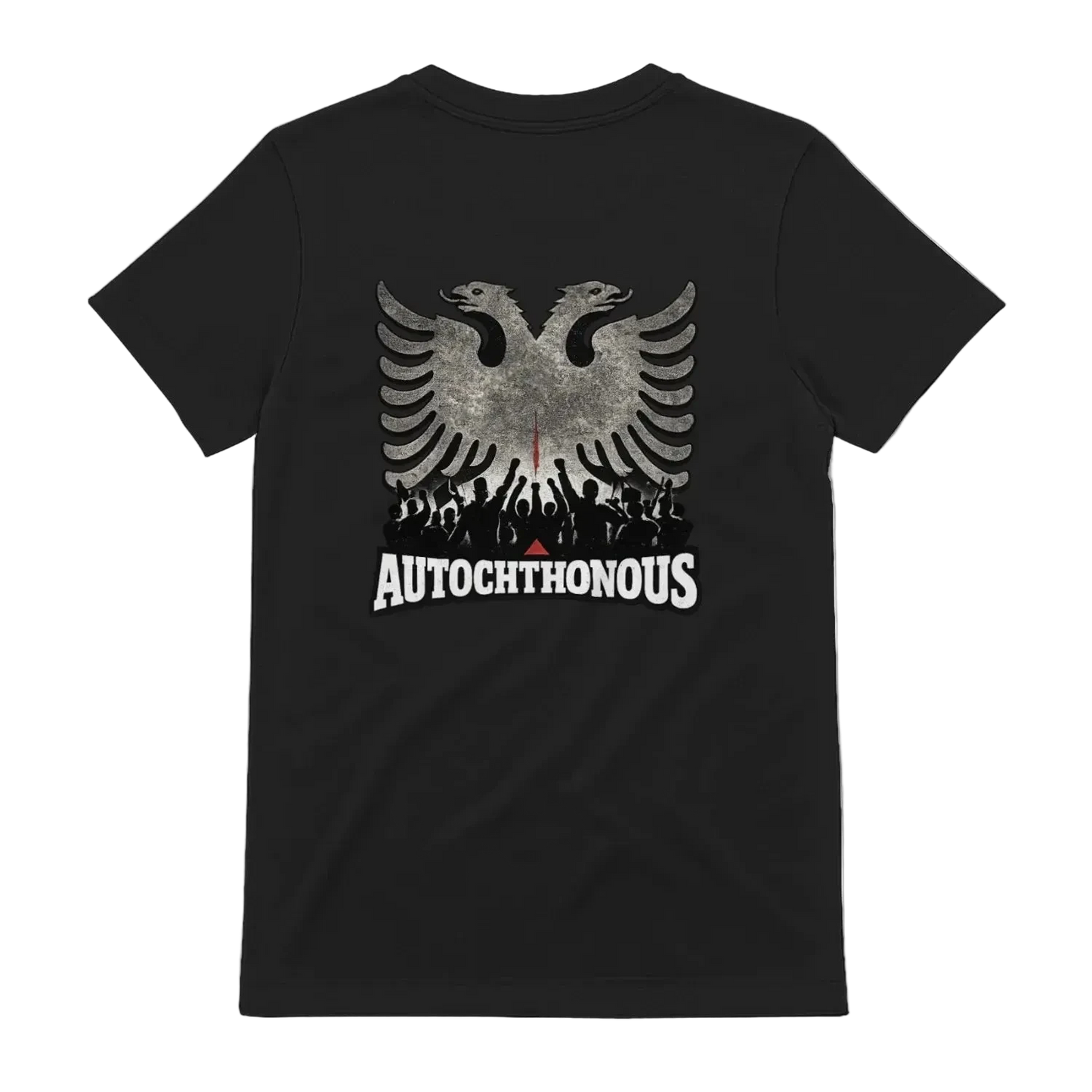 Autochthonous t-shirt, Black, back view - SupremX-Eagle