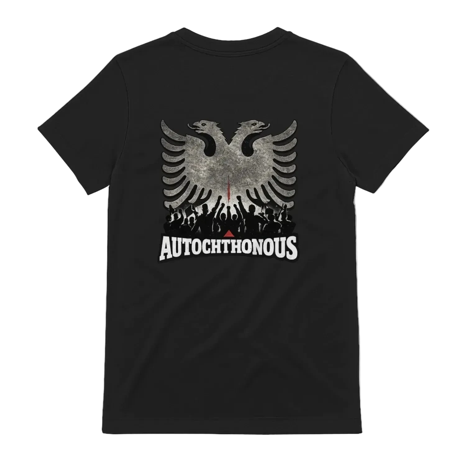 Autochthonous t-shirt, Black, back view - SupremX-Eagle