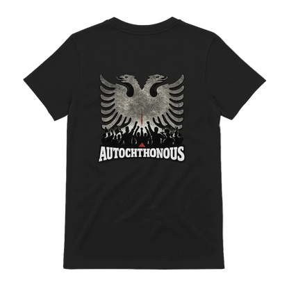 Autochthonous t-shirt, Black, back view - SupremX-Eagle