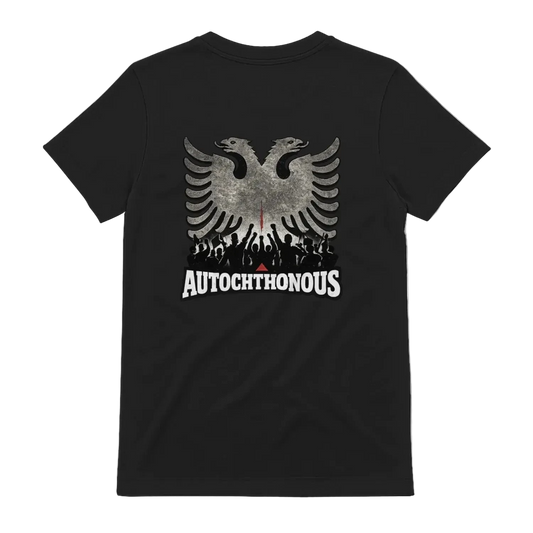 Autochthonous t-shirt, Black, back view - SupremX-Eagle