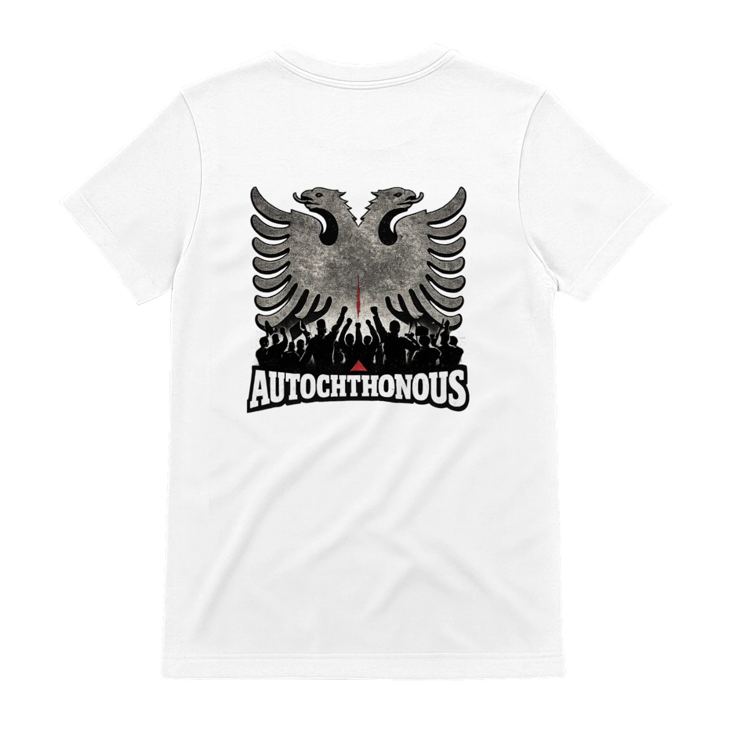 Autochthonous t-shirt, White, back view - SupremX-Eagle