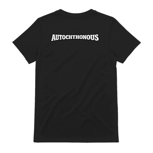 Autochthonous t-shirt, Black, back view - SupremX-Eagle