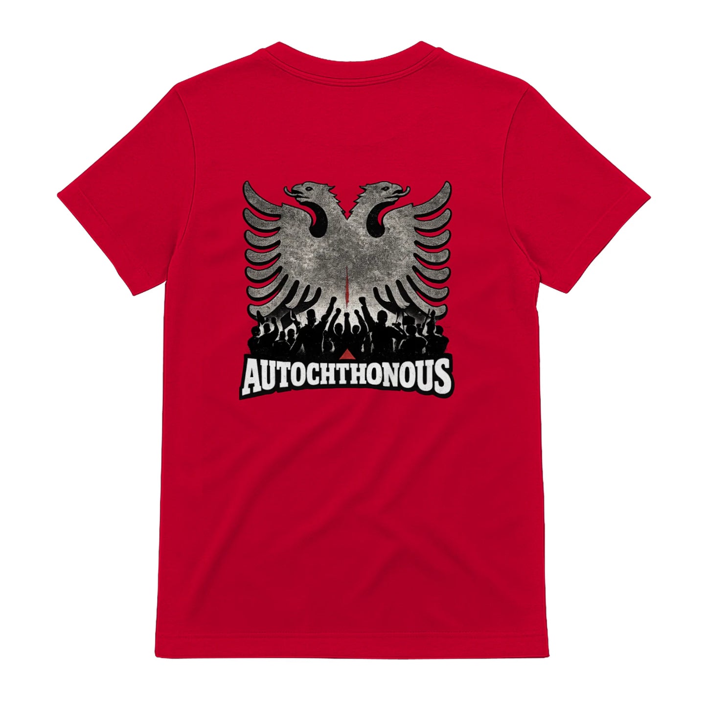 Autochthonous t-shirt, Red, back view - SupremX-Eagle
