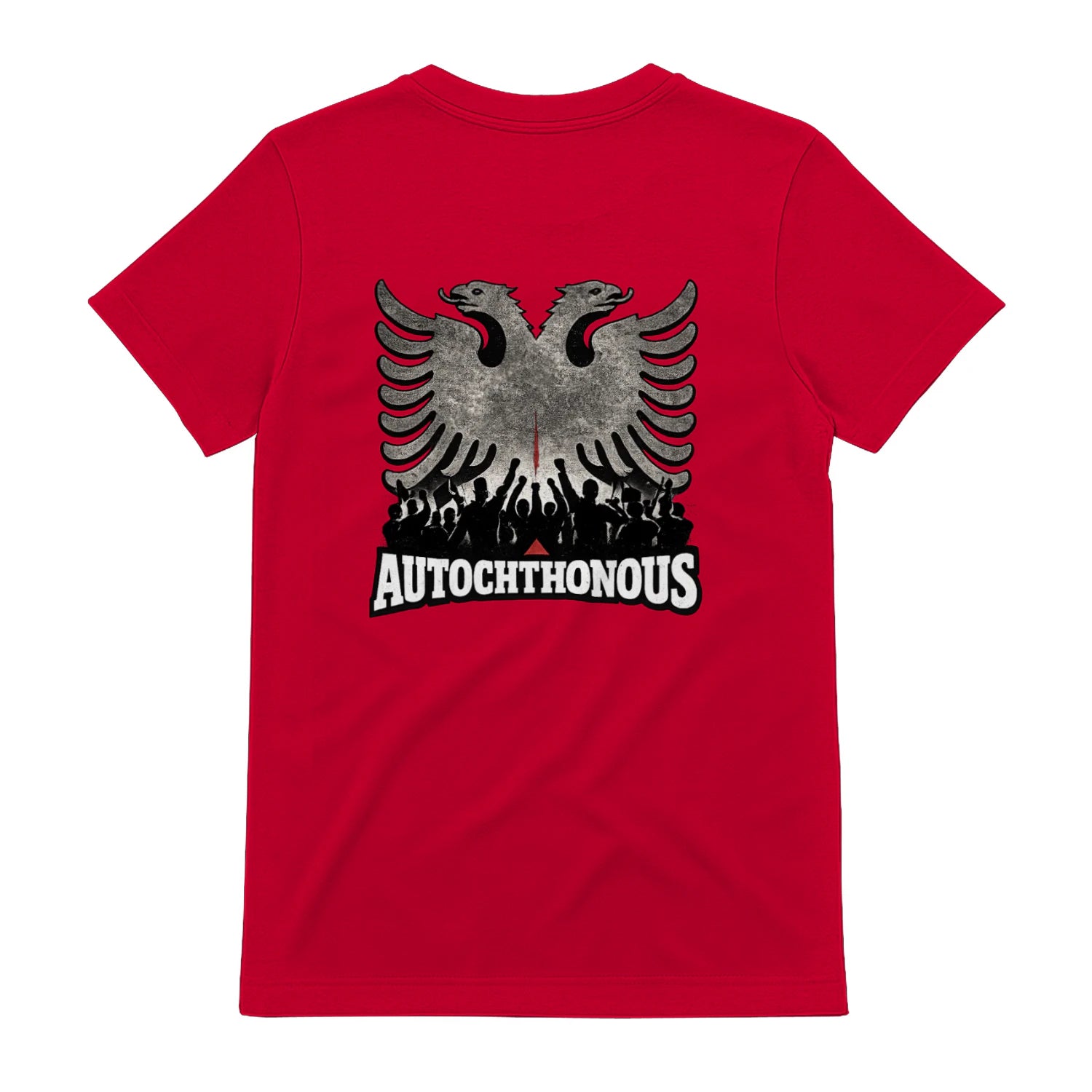 Autochthonous t-shirt, Red, back view - SupremX-Eagle
