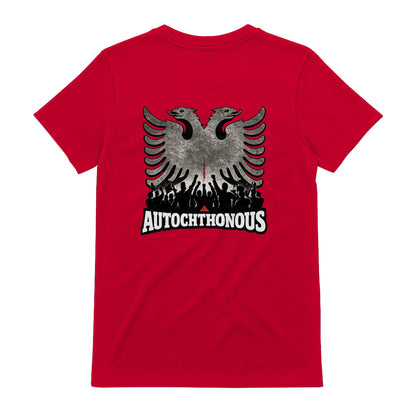 Autochthonous t-shirt, Red, back view - SupremX-Eagle
